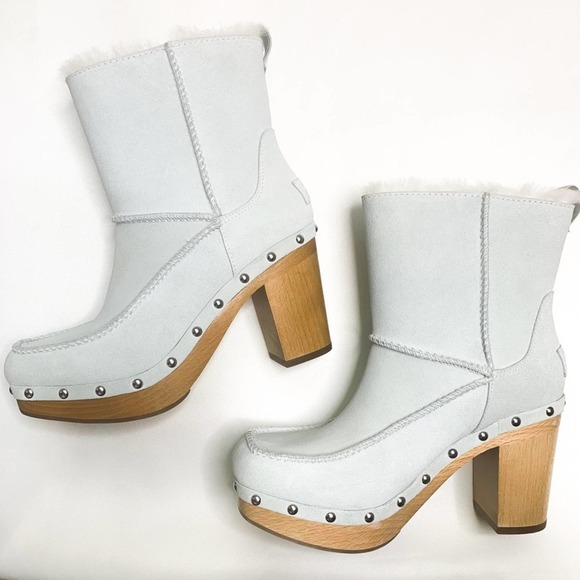 UGG Shoes - UGG Kouri Heeled Boots in Sky Blue, Size 7